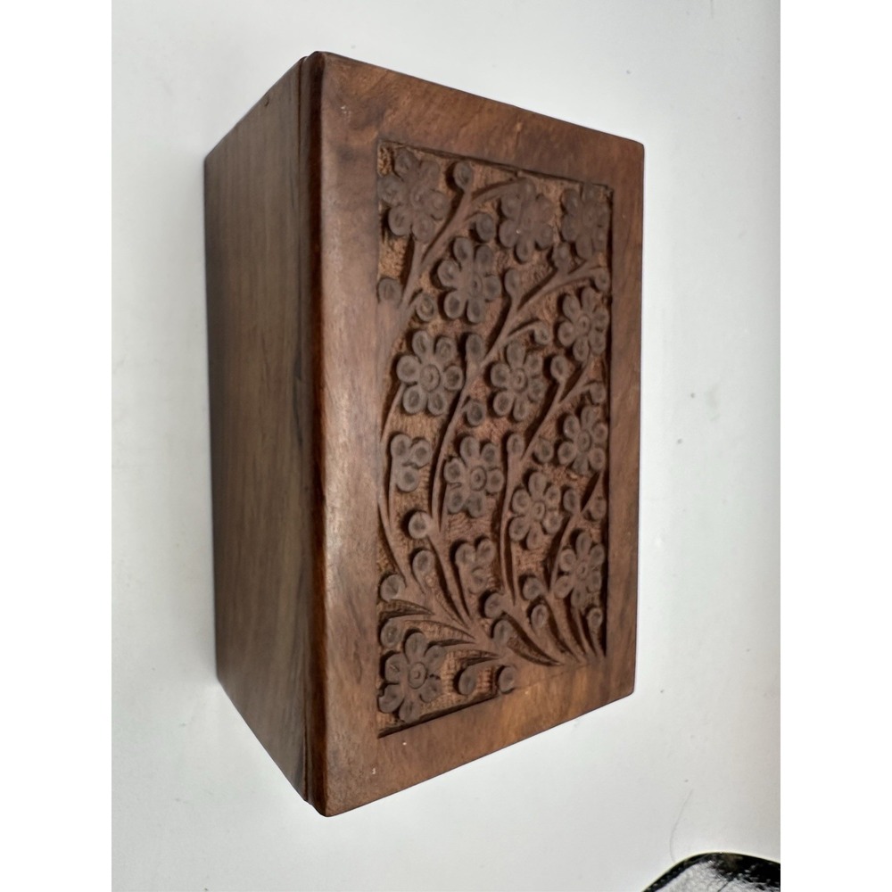 Wooden Urn Box for Pet Ashes Cremation Box Decorative